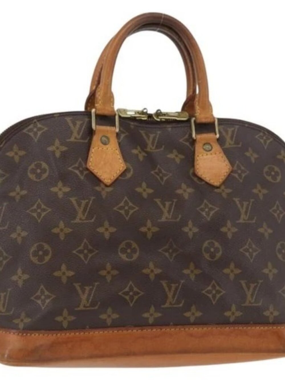 LOUIS VUITTON Monogram Alma Hand Bag M51130 LV Auth ARZ831